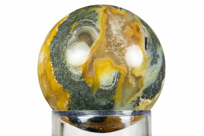 Colorful Polished Marcasite Agate Sphere - Indonesia #308981